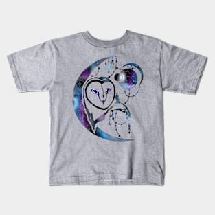 Owl made of the night sky Kids T-Shirt